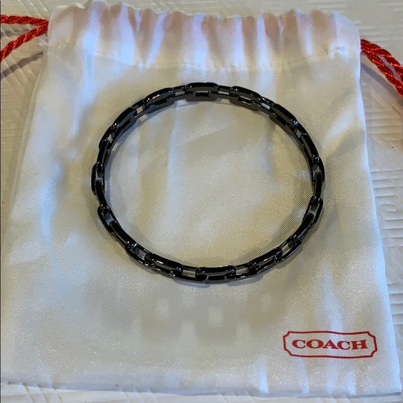 Coach black chain link bangle - Picture 2 of 2